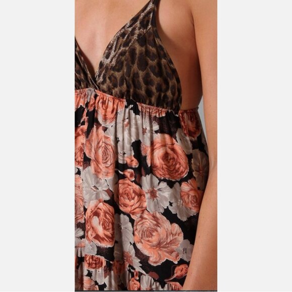 Planet Blue by Blu Moon x Free People Leopard Floral Maxi Dress - Picture 4 of 8